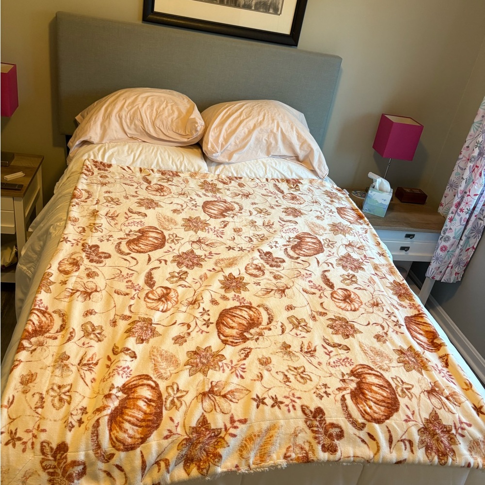 Pumpkin Patterned Throw Blanket